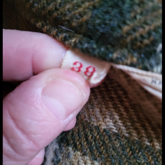 Vintage Woolrich Plaid Flannel Jacket Size 38 Coat Green Wool Made in USA - Picture 3 of 4